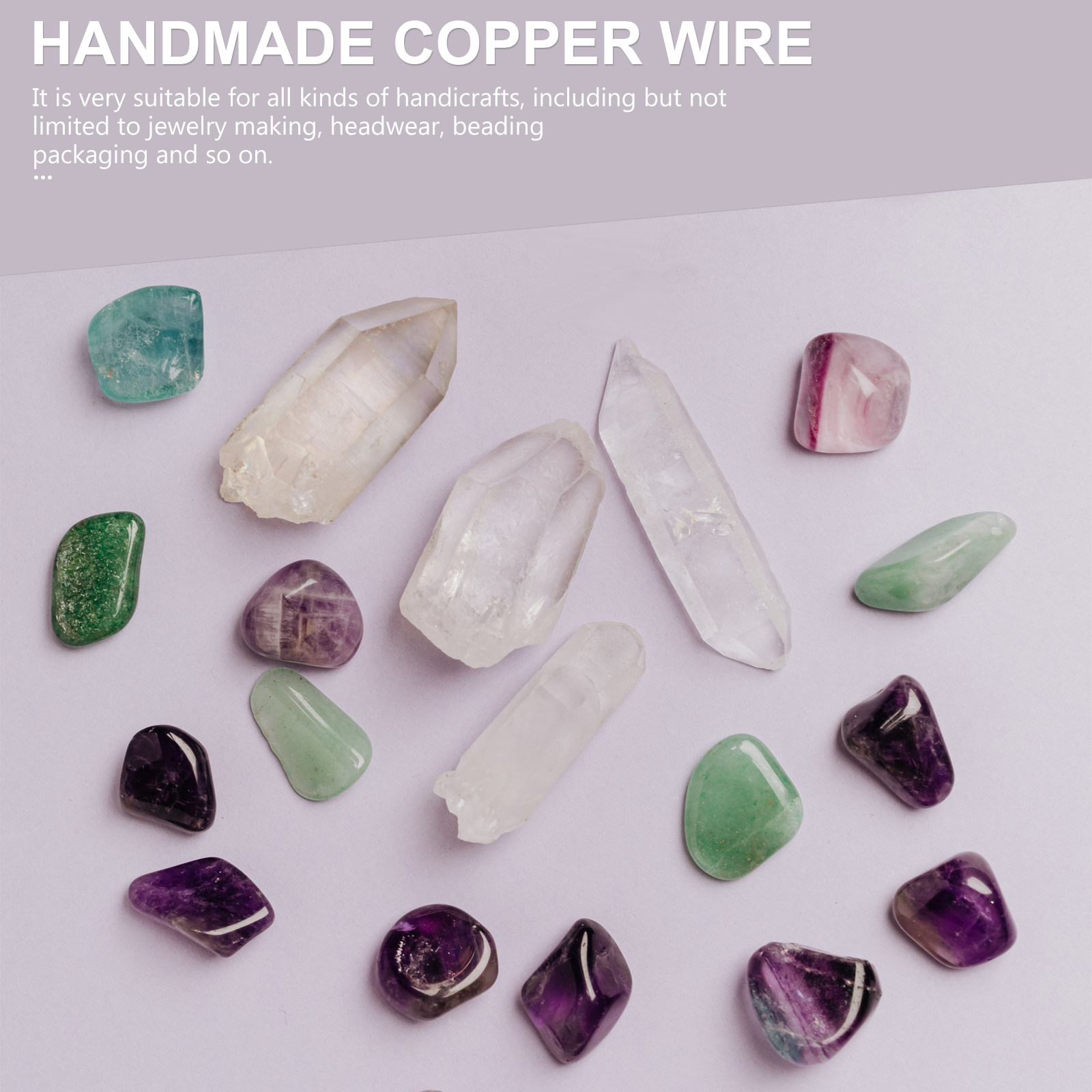 Copper Wire Roll - 5巻入り、銅線、ジュエリー材料、26ゲージ、被覆なし、様々な色、高い柔軟性、手芸、ビーズ細工、ラッピング、フラワーアレンジメントに最適。