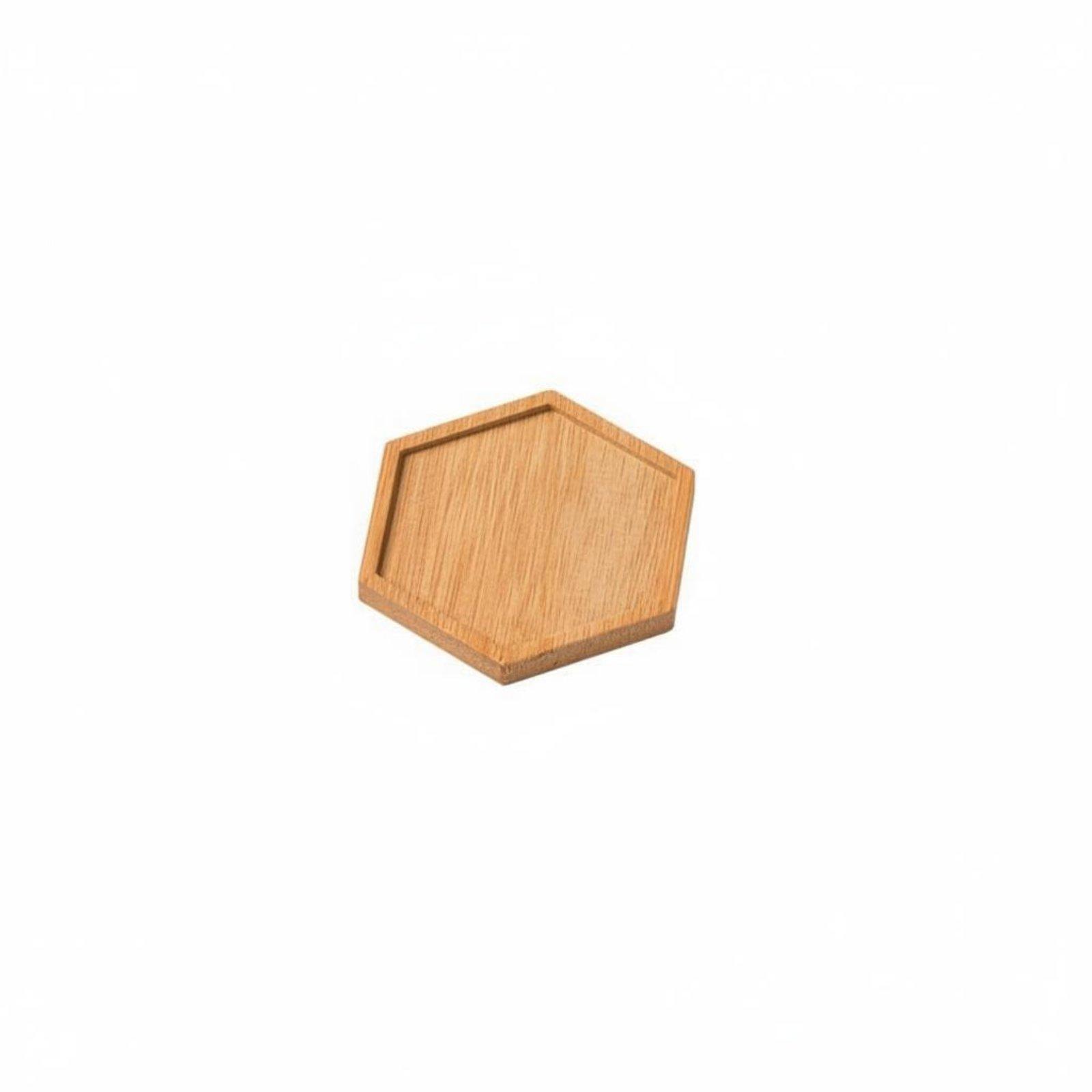 Drip Tray Saucer - 竹製工業用トレイ植物用ドリップソーサー六角形コースター安定した植木鉢スタンド屋内植物鉢カバー用