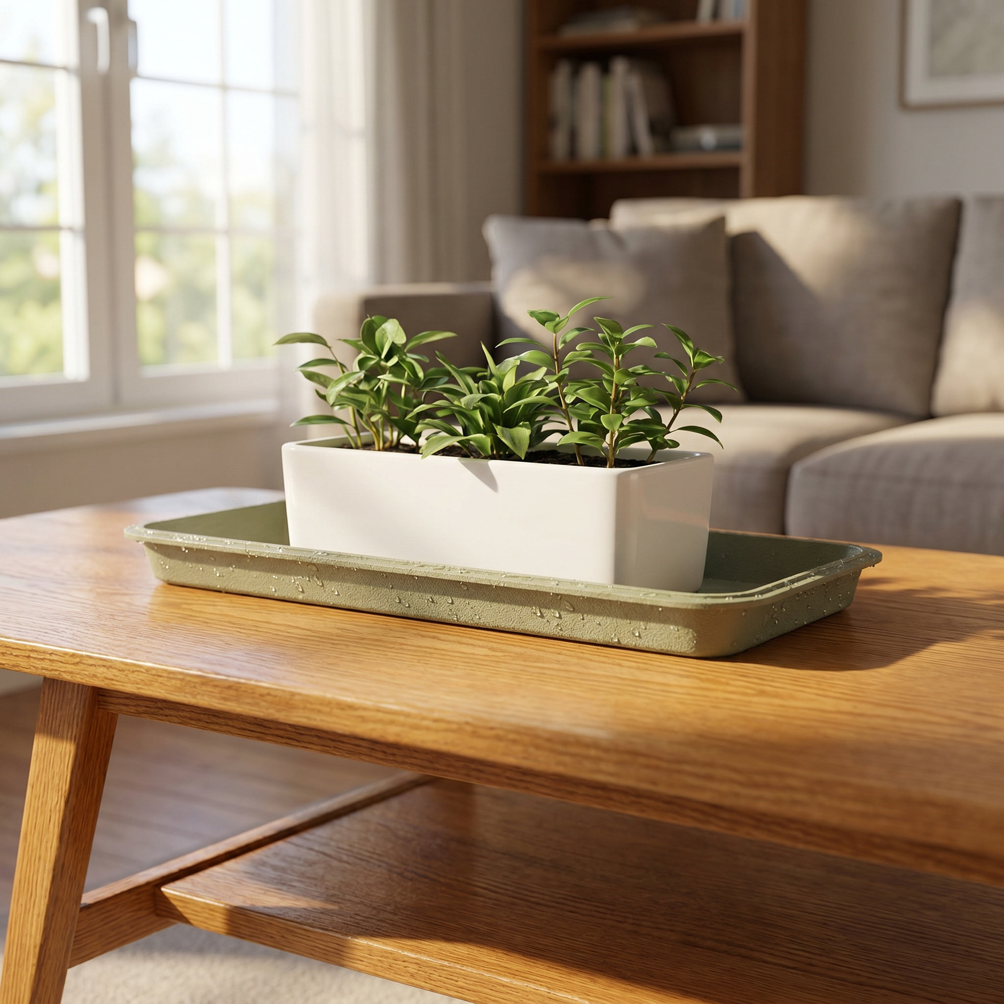 29.5×14.5cmの長方形プランター用底皿。鉢植えの植物 - Drip Tray Saucer のレビューと価格