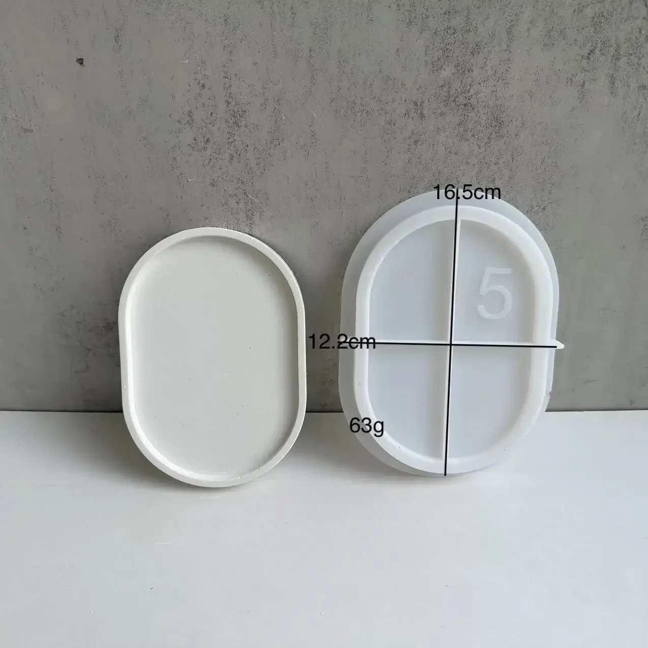 楕円形の植木鉢用底皿型、セメント製の水受け皿、シリコン製の型 - Drip Tray Saucer のレビューと価格