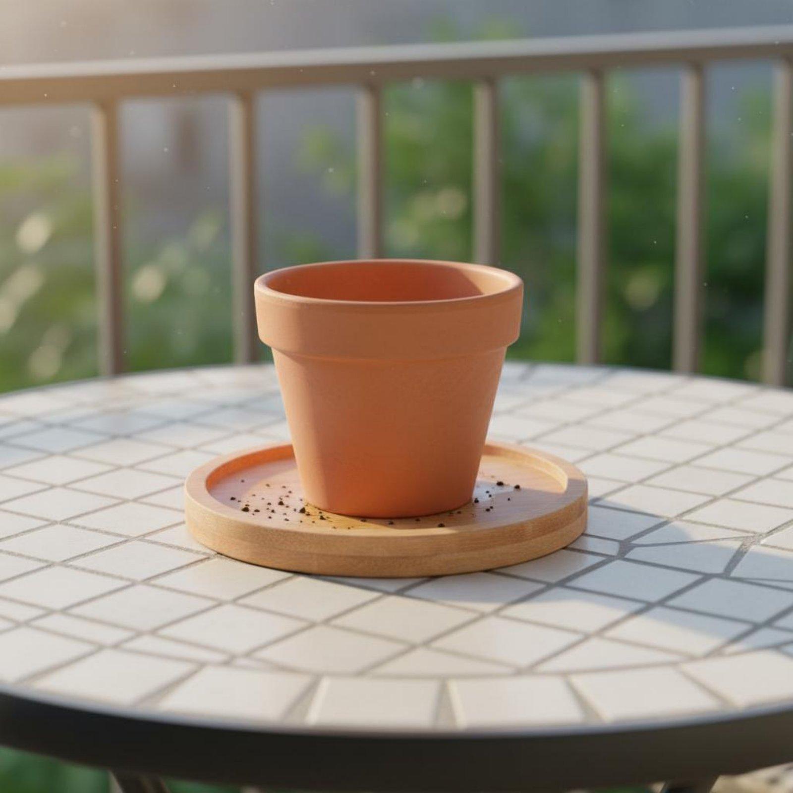 竹製工業用トレイ植物用ドリップソーサー六角形コースター安定し - Drip Tray Saucer のレビューと価格